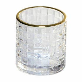 Skleněný svícen   Pure Glass   7x7,5cm