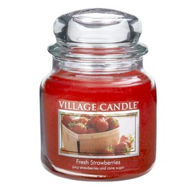 Village Candle Vonná svíčka ve skle  - Čerstvé jahody