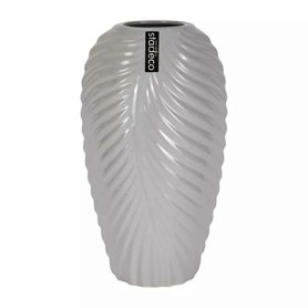 Keramická váza světle šedá - 25 cm
