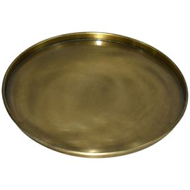 Kovový podnos Doré v měděné barvě - průměr 22 cm
