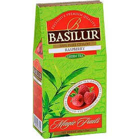 Basilur Magic Green Raspberry sypaný v papírovém obalu, 100g