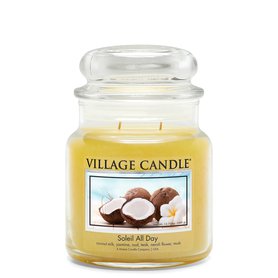 Village Candle Vonná svíčka ve skle  16 oz - Den na pláži - Soleil All Day