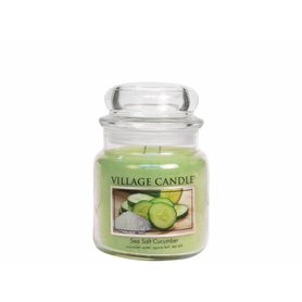 Village Candle Vonná svíčka ve skle - Mořská sůl-Okurka