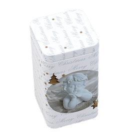 Vánoční plechová krabička  " Anděl " -  10 x 6 x 6 cm